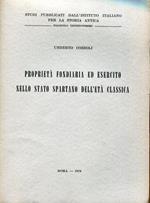 Proprietà fondiaria ed esercito nello Stato spartano dell'età classica