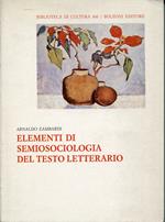 Elementi di semiosociologia del testo letterario