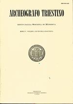 Archeografo triestino. Edito dalla società di Minerva. Serie IV - Volume L (XCVIII della raccolta)