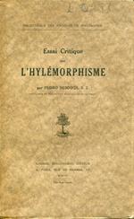 Essai critique sur l'hylémorphisme