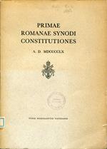 Primae Romanae synodi constitutiones a.D. 1960