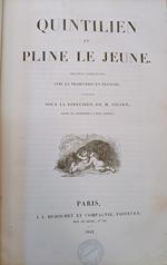 Oeuvres completes Quintilien et Pline le Jeune avec la traduction en francais publiees sous la direction de M. Nisard
