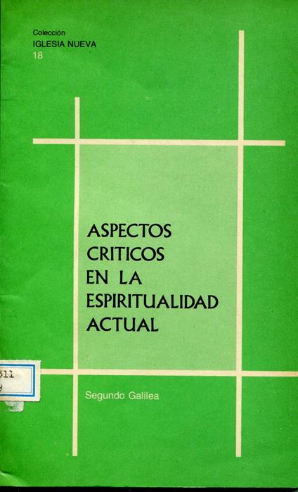 Aspectos criticos en la espiritualidad actual - copertina