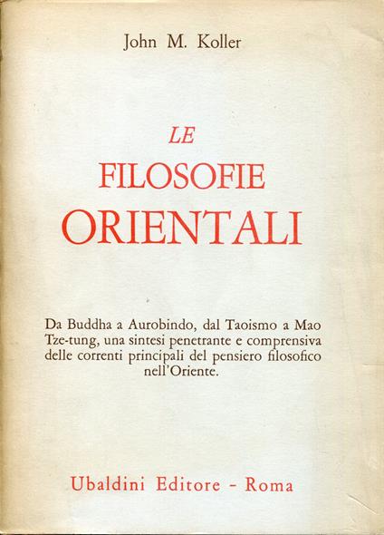 Le filosofie orientali - copertina