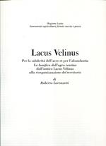 Lacus velinus: per la salubrità dell'aere et per l'abundantia : la bonifica dell'agro reatino dall'antico Lacus Velinus alla riorganizzazione del territorio