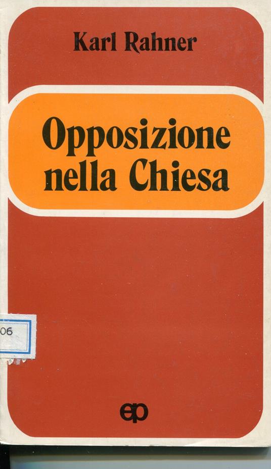 Opposizione nella Chiesa : possibilità e limiti - copertina