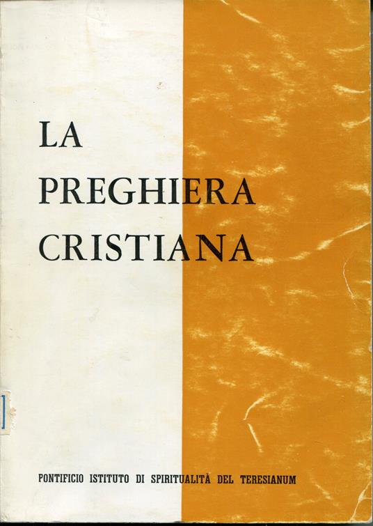 La preghiera cristiana - copertina