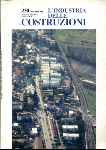 L' Industria Delle Costruzioni. Rivista tecnica dell'Ance. Dicembre 1990 - copertina