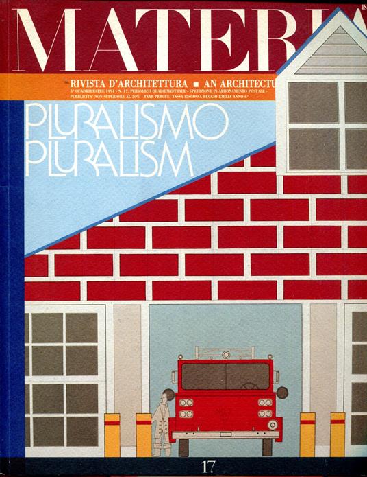 MATERIA. Rivista d'architettura n. 17, 1994. Pluralismo. Puralism - copertina