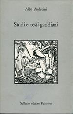 Studi e testi gaddiani