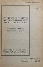 Politica e diritto nelle costituzioni post-belliche. 2a ediz