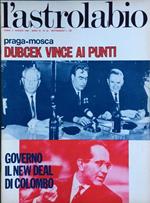 L' Astrolabio settimanale 11 agosto 1968. Praga Mosca. Italia new deal di Colombo