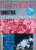 L' Astrolabio settimanale 26 maggio 1968. Sinistra la spinta unitaria