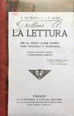 La lettura per la quinta classe elementare maschile e femminile