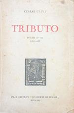 Tributo. Poesie civili 1896-1938