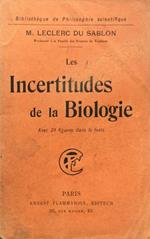 Les incertitudes de la biologie