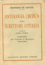 Antologia critica sugli scrittori d'Italia. Dal Poliziano al Metastasio