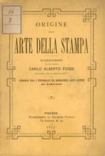 Origine dell'arte della stampa