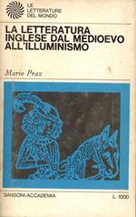 La letteratura inglese dal medioevo all'illuminismo