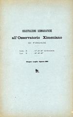 registrazioni sismografiche all'osservatorio Ximeniano di Firenze 1901