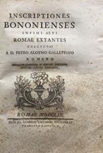 Inscriptiones Bononienses infimi aevi romae extantes