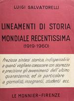 Lineamenti di storia mondiale recentissima (1919-60). 5ª ediz. riv. e agg. 1ª rist