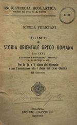 Sunti di storia orientale greco romana