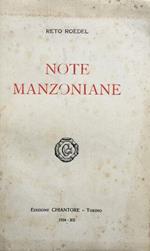 Note manzoniane