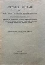 Capitolato generale per la conduzione a mezzadria dei fondi rustici nella provincia di Bologna (1922)