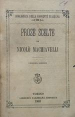 Prose scelte di Nicolò Machiavelli