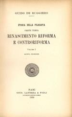 Storia della filosofia. Parte terza, volume 1. Rinascimento Riforma e Controriforma