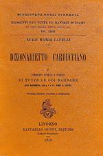 Dizionarietto carducciano I