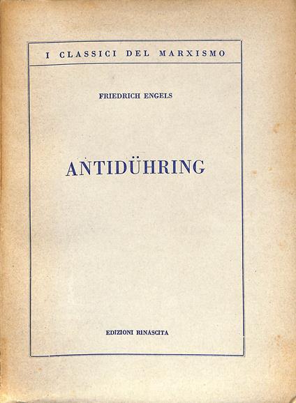 Antiduhring - Friedrich Engels - copertina