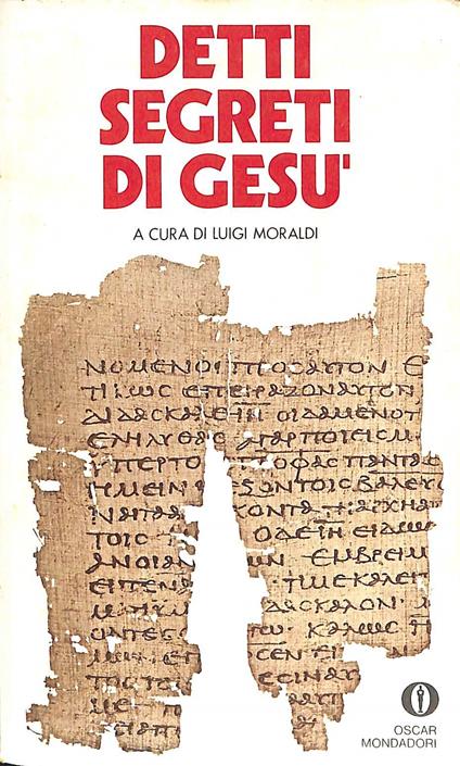 Detti segreti di Gesù - Luigi Moraldi - copertina