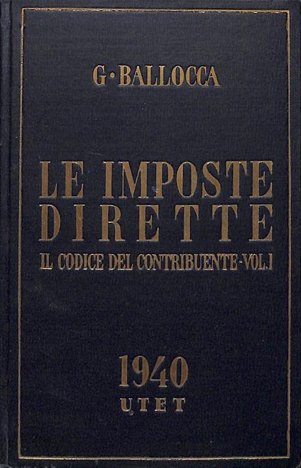 Le imposte dirette - copertina