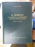 Il mobilio gli ambienti e le decorazioni del rinascimento in Italia, secoli XV e XVI. (sale e ambienti vari, pitture e stucchi, soffitti e pareti, tavoli, sedie, armadi, cassoni, credenze ed altri mobili della casa€¦)