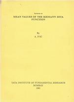 Lectures on mean values of the riemann zeta function: Published for the Tata Institute of Fundamental Research