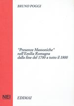 Presenze Massoniche nell'Emilia Romagna dalla fine del 1700 a tutto il 1800