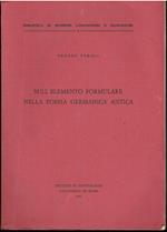 Sull'elemento formulare nella poesia germanica antica