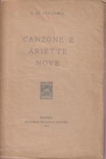 Canzone e ariette nove