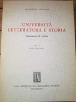 Università letteratura e storia - Frammenti di critica - Vol 1 Gran Bretagna