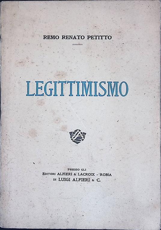 Legittimismo - copertina