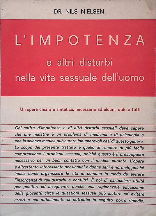 L' impotenza e altri disturbi nella vita sessuale dell'uomo - copertina