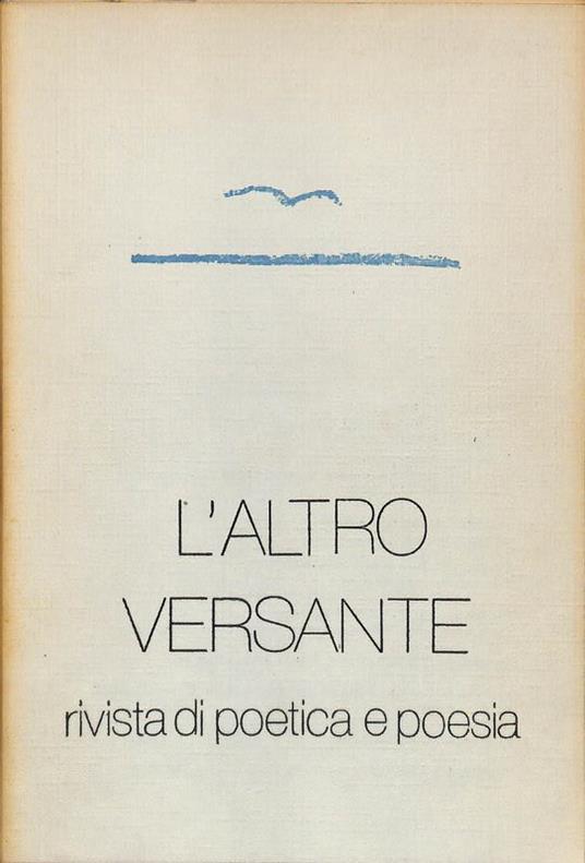 L' altro versante, rivista di poetica e poesia. N. 0, 1979 - copertina