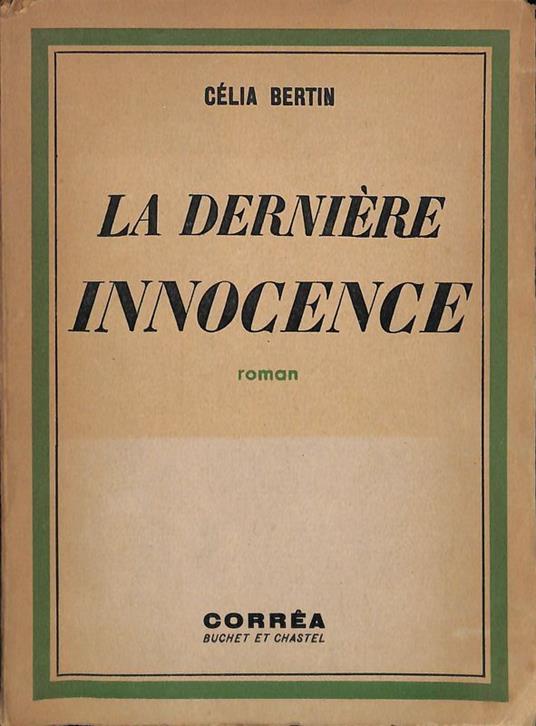 La derniere innocence - Celia Bertin - copertina