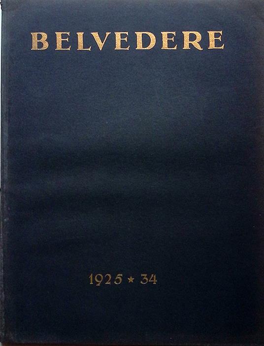 Belvedere 1925 N.34. Tome 7 avril N.4 - copertina