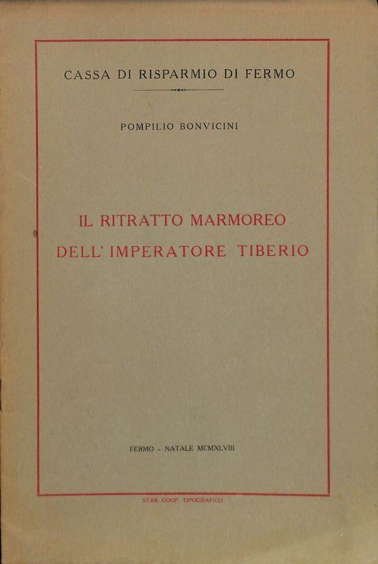 Il ritratto marmoreo dell'imperatore Tiberio - copertina