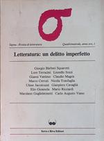 Sigma - Rivista di letteratura. Quadrimestrale anno XVI n.1. Letteratura, un delitto imperfetto