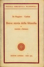 Breve storia della filosofia. Volume 1. Antichità e Medioevo