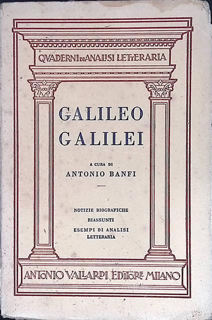 Galileo Galilei - copertina